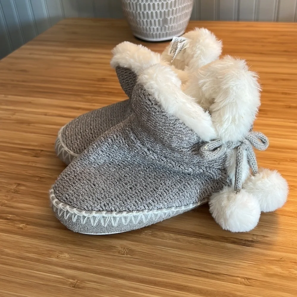 Toddler Faux Fur Sparkly Slippers